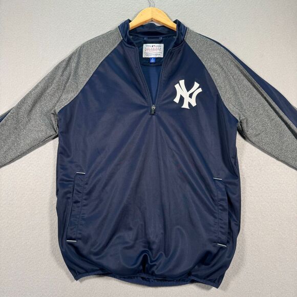 New York Yankees Jacket Adult Medium Blue Gray G-III Carl Banks Baseball MLB - Picture 3 of 10